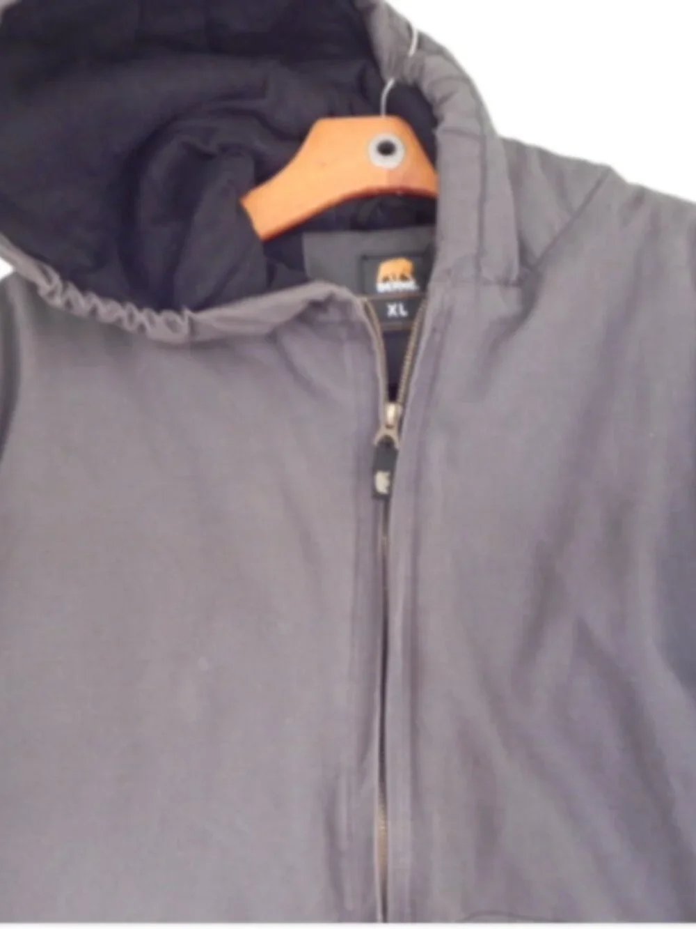 Berne Boy’s, XL 18-20 Gray Quilt lined Hooded Barn Jacket - Work Jacket